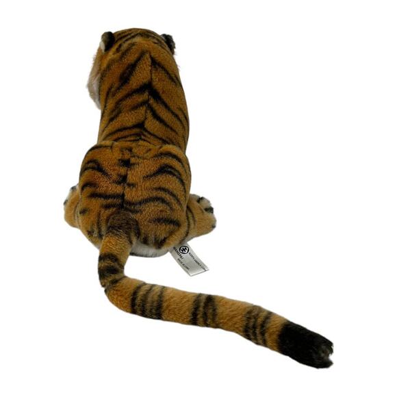 Wangpai Large Bengal Tiger Plush Toy Stuffed Animal Realistic Laying Vtg Rare - Picture 6 of 15